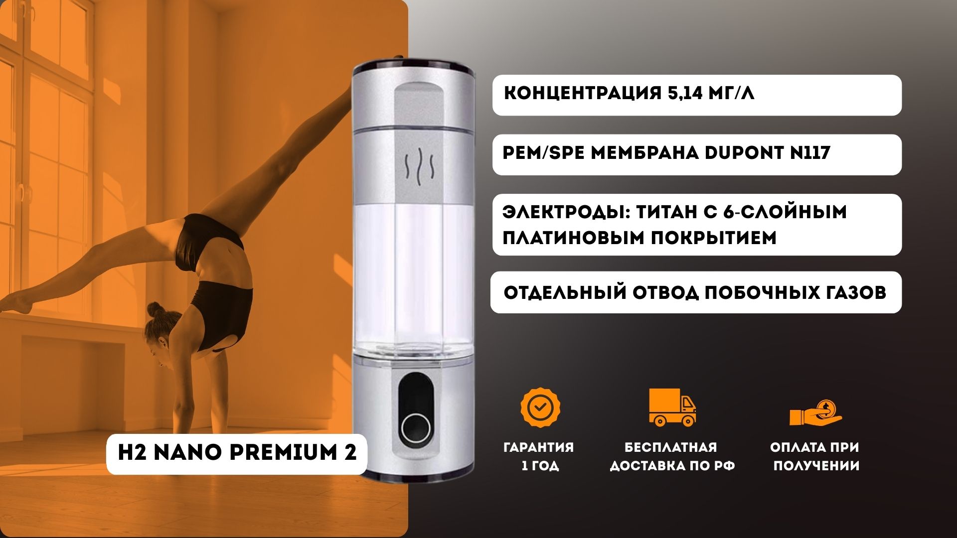 h2 nano premium 2-250